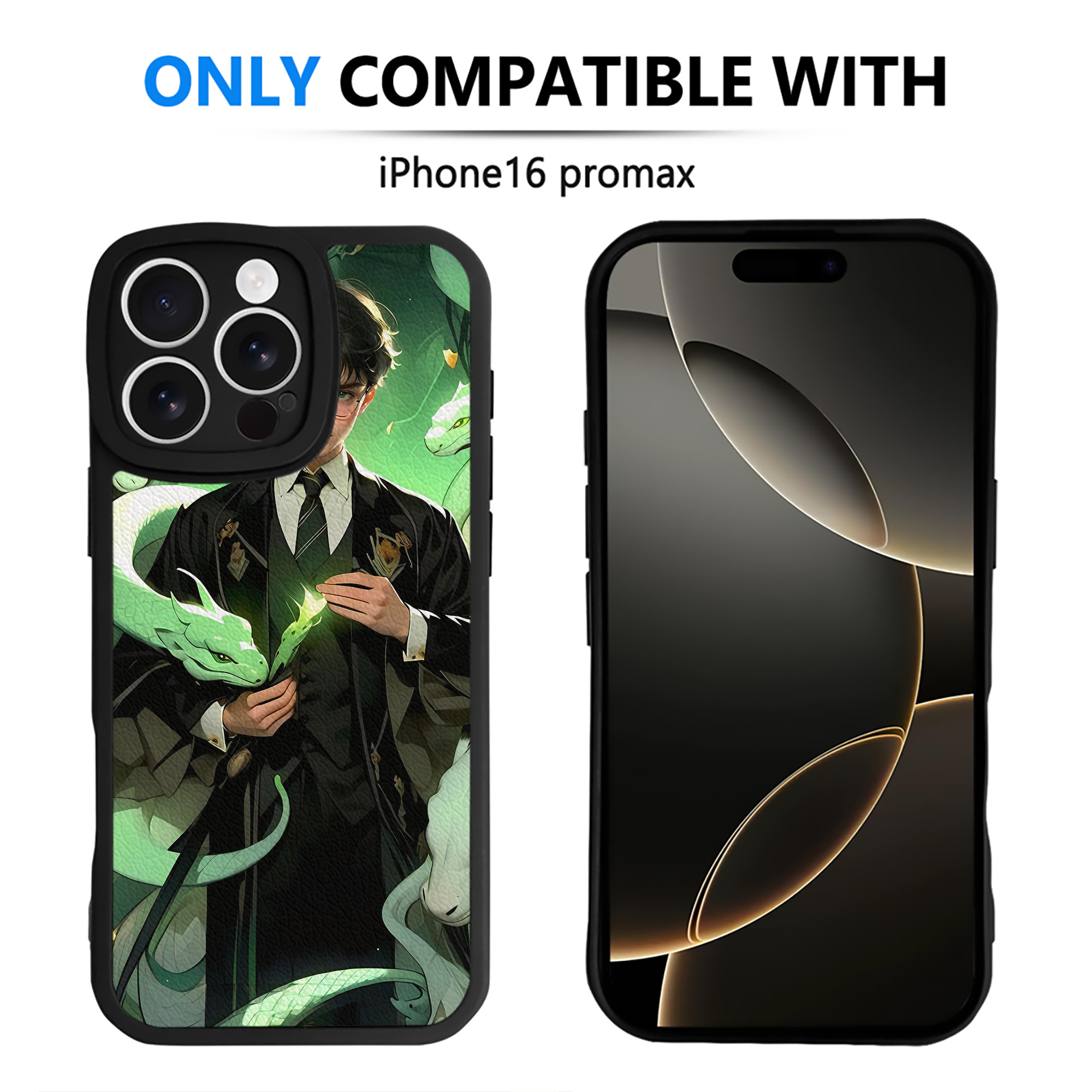 （画像用） Harry Potter ハリー・ポッターシリーズ 【iPhone 16シリーズ対応】シリコンスマホケース（レザー調） 材質：シリコン
